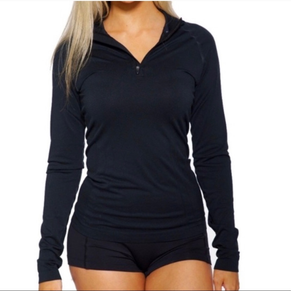 ALPHALETE Grey Zenith Quarter Zip Pullover Size S